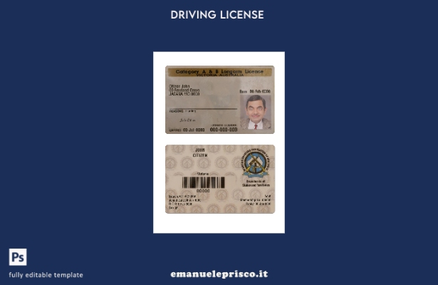 verified style modello di licenza per armi lunghe A e B in stile verificato Australia Victoria  template
